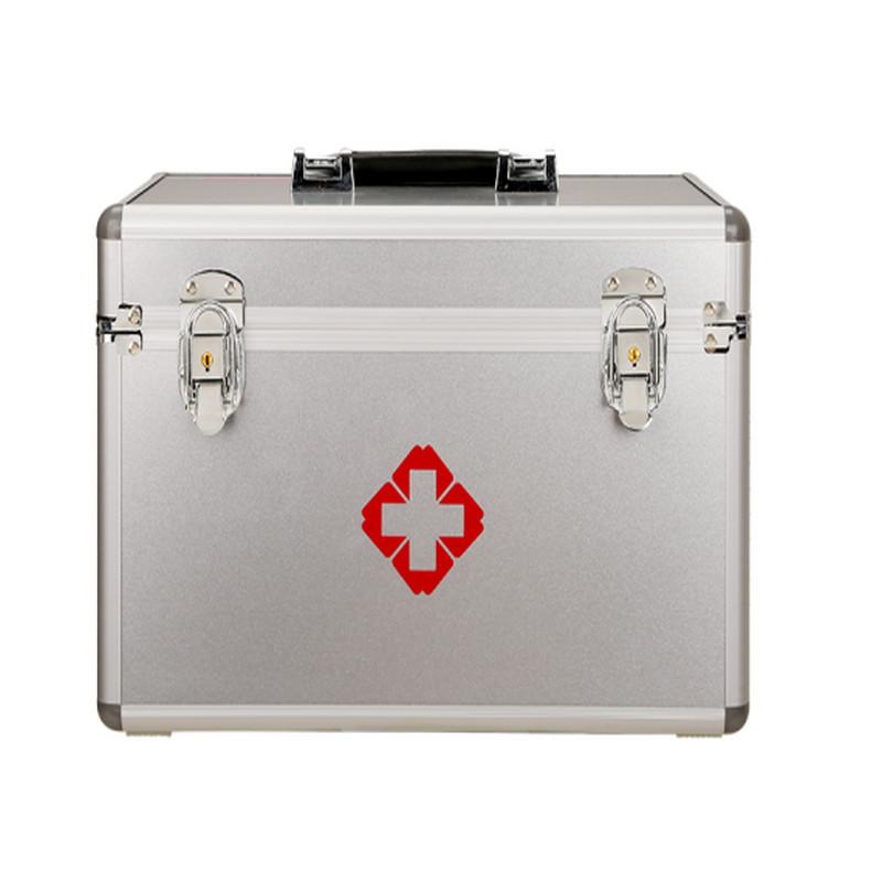 爱备护 YD-S003DW 家庭医疗药箱 35cm×23cm×23cm  金属银  含36种100件急救用品 配置清单参见详情页按（套）销售