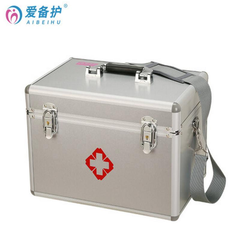 爱备护 YD-S003DW 家庭医疗药箱 35cm×23cm×23cm  金属银  含36种100件急救用品 配置清单参见详情页按（套）销售