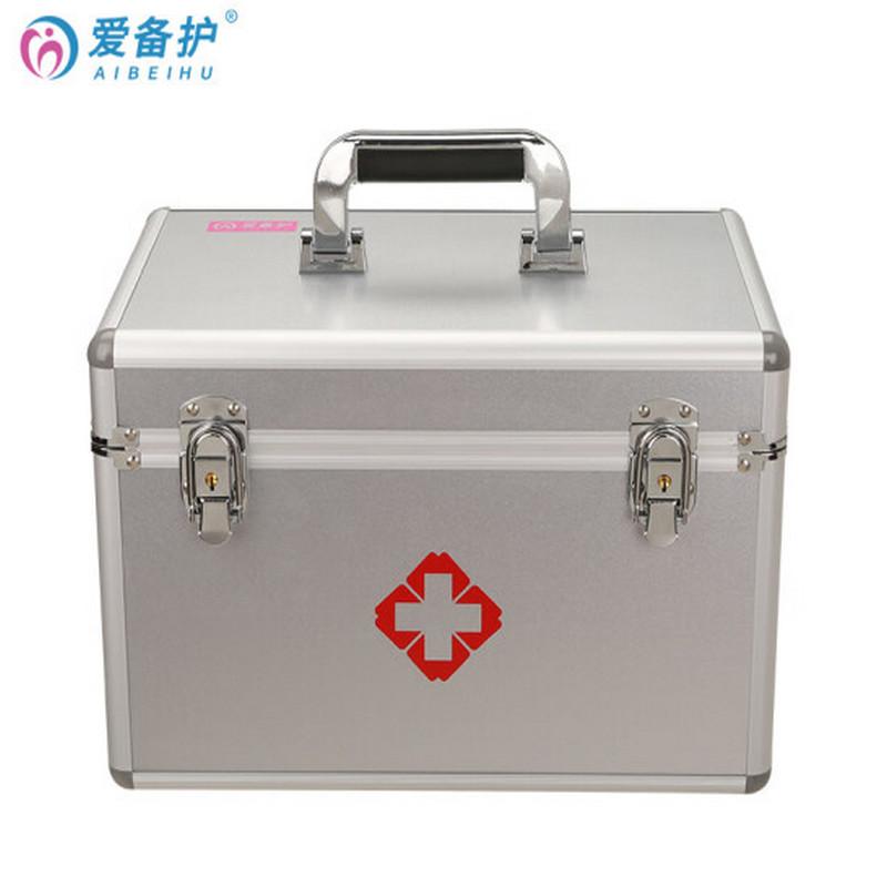 爱备护 YD-S003DW 家庭医疗药箱 35cm×23cm×23cm  金属银  含36种100件急救用品 配置清单参见详情页按（套）销售