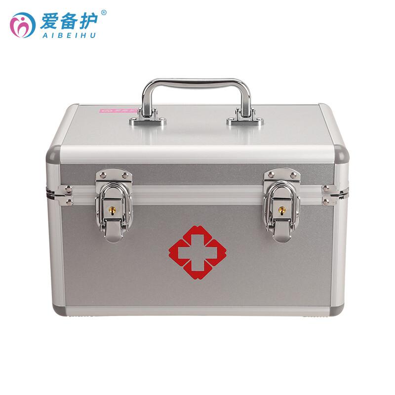 爱备护 YD-S001SW 12寸医疗急救箱 28cm×18cm×17cm  金属银  含27种84件急救用品 配置清单参见详情页按（套）销售