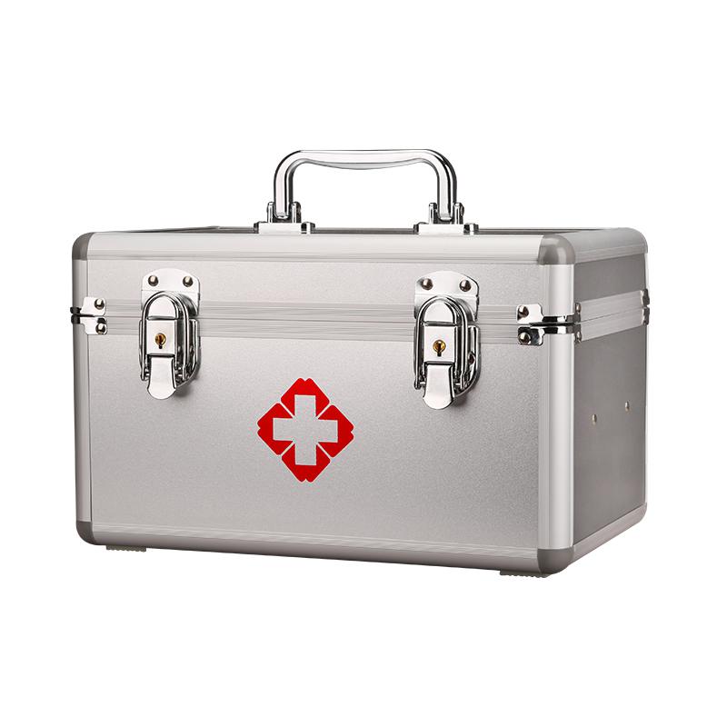 爱备护 YD-S001SW 12寸医疗急救箱 28cm×18cm×17cm  金属银  含27种84件急救用品 配置清单参见详情页按（套）销售
