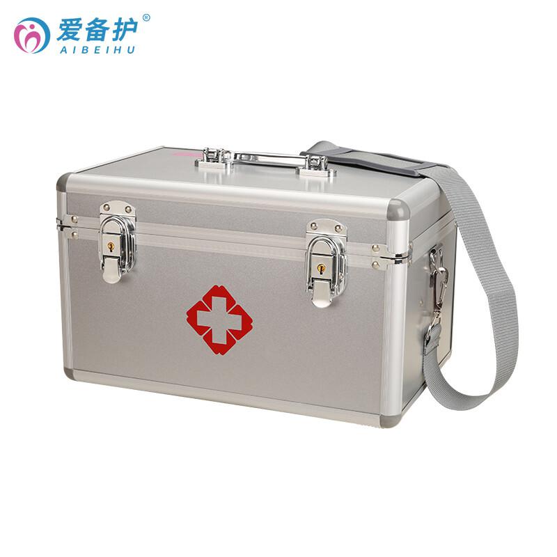 爱备护 YD-S002SW 14寸医疗急救箱 31cm×20cm×19cm  金属银  含30种131件急救用品 配置清单参见详情页按（套）销售