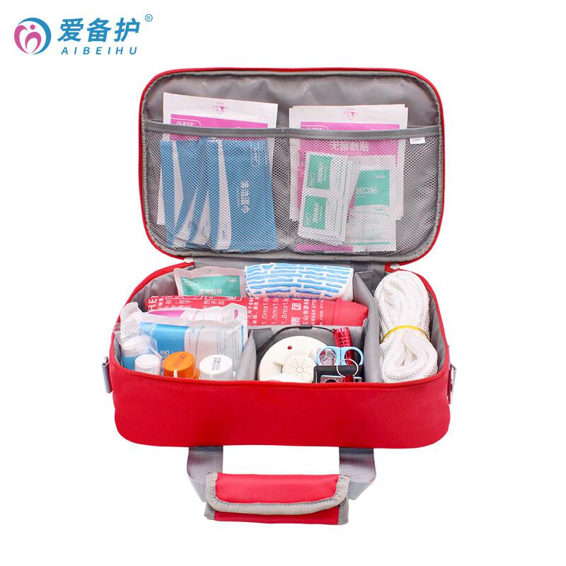 爱备护 YD-F007SW 家庭应急包 36cm×22cm×10cm  红色  含23种57件急救用品 配置清单参见详情页按（套）销售