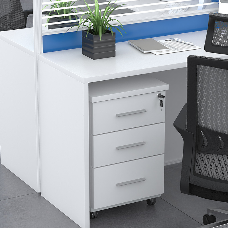 臻远 GWA-005 屏风办公桌 带活动柜+衣柜 干字型6人位 4200*2800*1100按套销售 臻远 GWA-005 屏风办公桌 带活动柜+衣柜 干字型6人位 4200*2800*1100按套销售