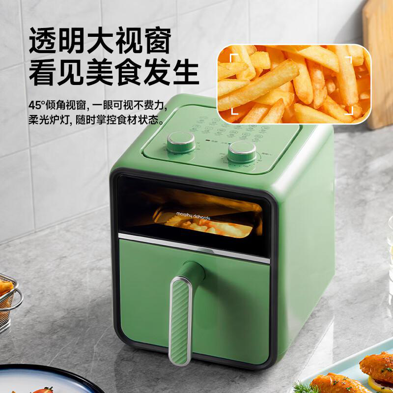 摩飞 MR8103 可视空气炸锅不粘易清洁 3.5L 绿色按（台）销售