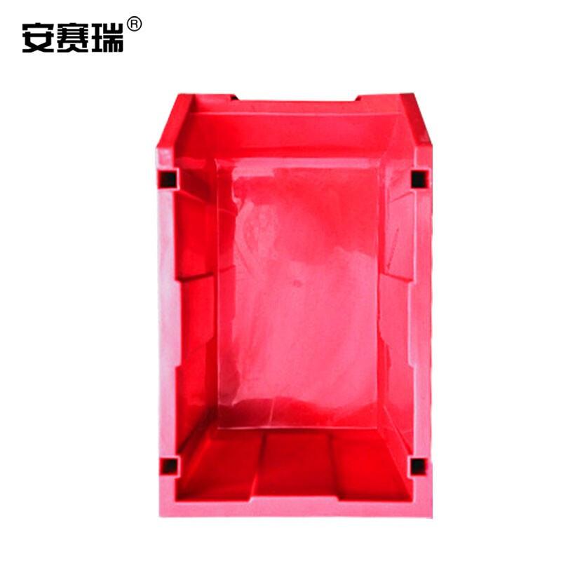 安赛瑞 200458 斜口组合式零件盒 加厚物料收纳盒 250×150×125mm 红色（1个装）按（个）销售