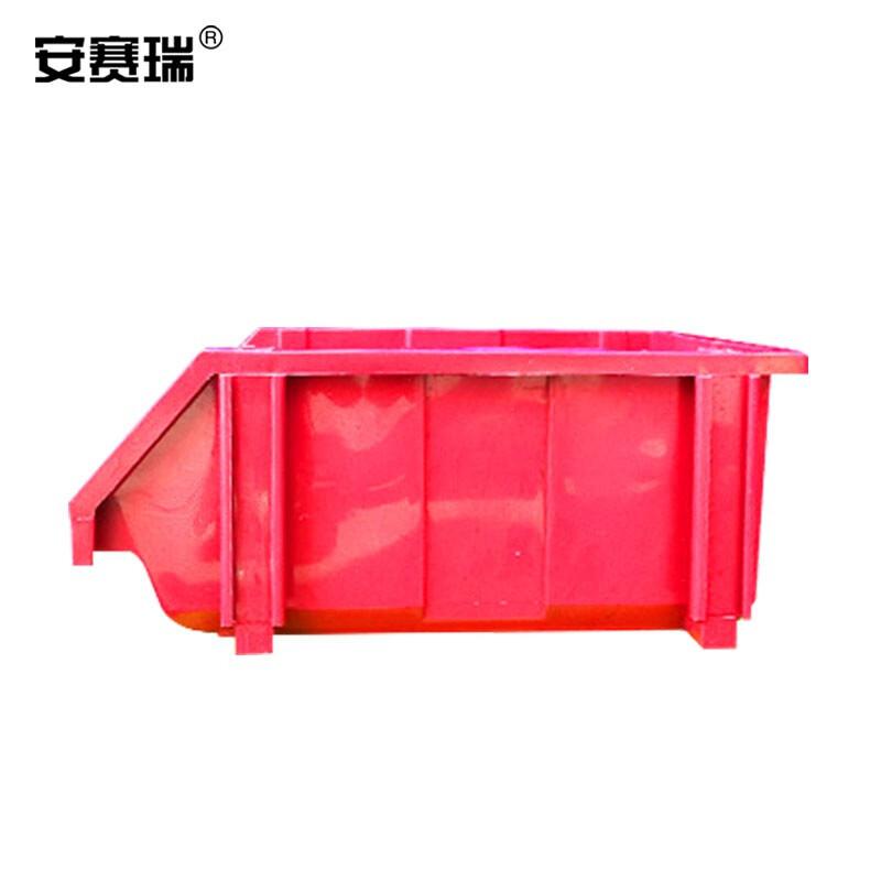 安赛瑞 200458 斜口组合式零件盒 加厚物料收纳盒 250×150×125mm 红色（1个装）按（个）销售