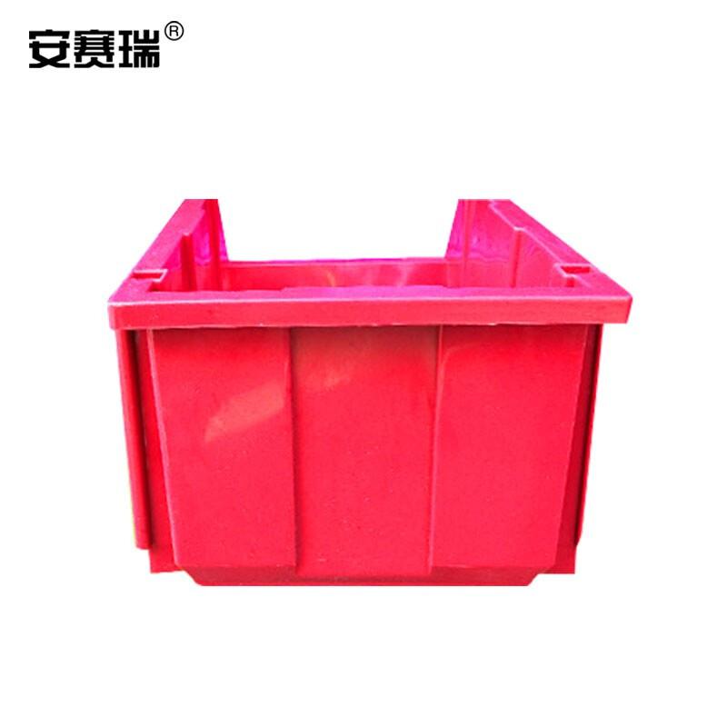安赛瑞 200458 斜口组合式零件盒 加厚物料收纳盒 250×150×125mm 红色（1个装）按（个）销售