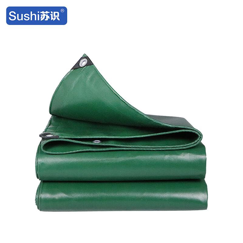 苏识 1850050 PVC涂塑防雨布450克 8米×12米 绿色  0.35mm按（张）销售
