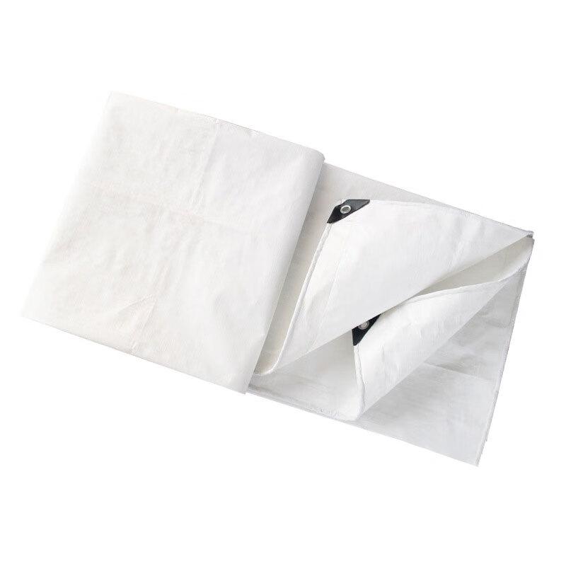 苏识 1850585 140克塑料PE篷布 防雨布防水防晒防尘遮阳篷布 5*7米双白按（张）销售