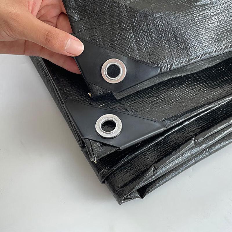苏识 1850653 220克加厚篷布 全新料防雨布防水防晒防尘遮阳篷布 5*10米黑银按（张）销售