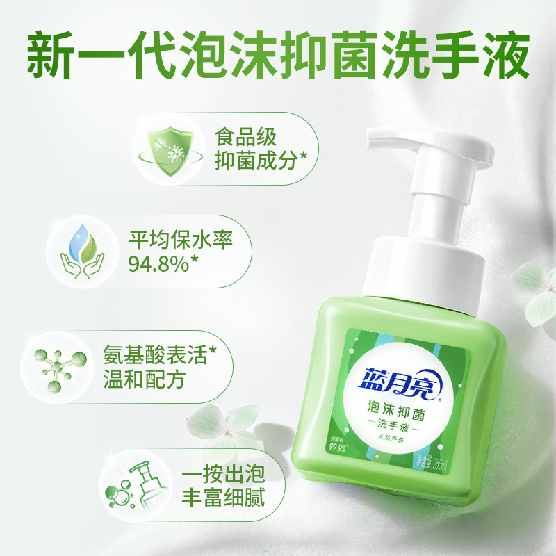 蓝月亮 10001959 芦荟泡沫抑菌洗手液 255ml*2按（组）销售