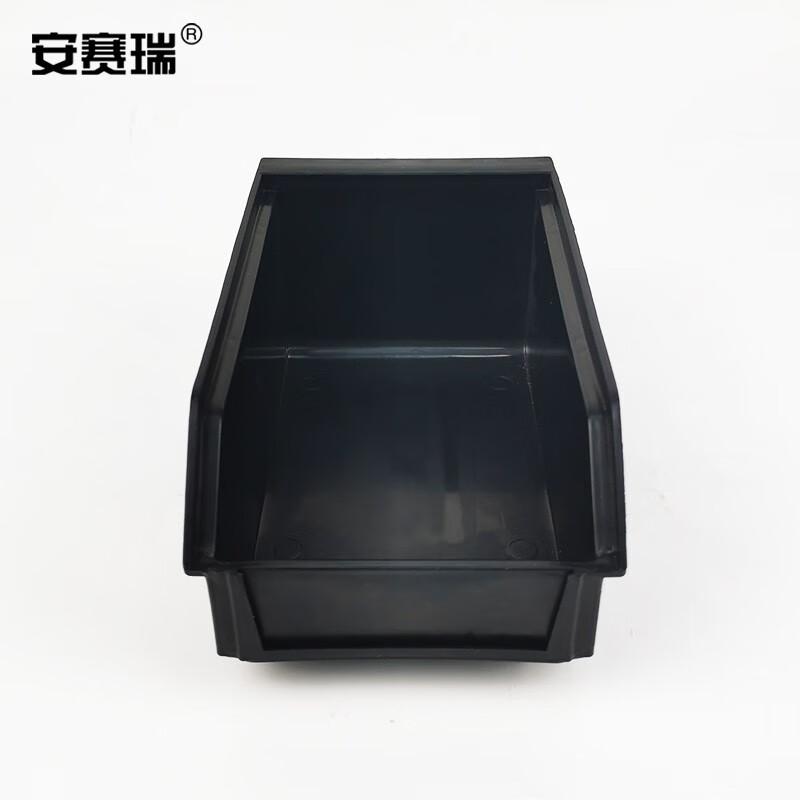 安赛瑞 16344 防静电零件盒 可堆挂背收纳盒 235×155×120mm 黑色按（个）销售