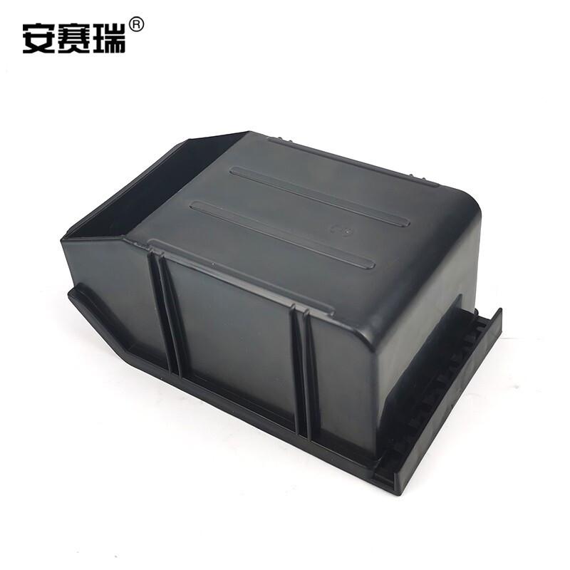 安赛瑞 16344 防静电零件盒 可堆挂背收纳盒 235×155×120mm 黑色按（个）销售