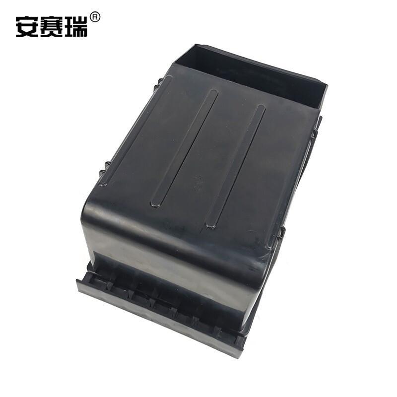 安赛瑞 16344 防静电零件盒 可堆挂背收纳盒 235×155×120mm 黑色按（个）销售