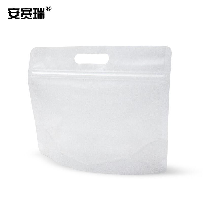 安赛瑞 240910 手提磨砂自立自封袋 34×27+6cm 50个装按包销售