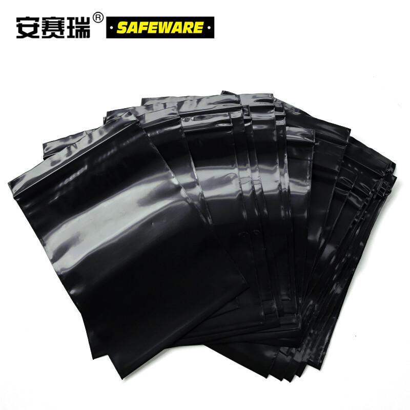 安赛瑞 26289 黑色自封袋 避光袋 PE包装袋封 10×15cn 黑色 100只/包按（包）销售