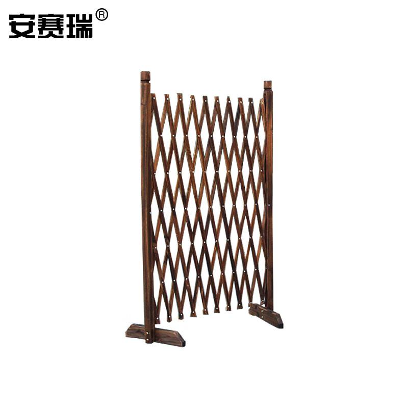 安赛瑞 530140 碳化伸缩围栏 碳化防腐木伸缩栅 1.2m×2m按（套）销售
