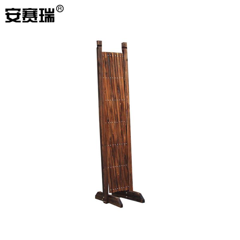 安赛瑞 530140 碳化伸缩围栏 碳化防腐木伸缩栅 1.2m×2m按（套）销售