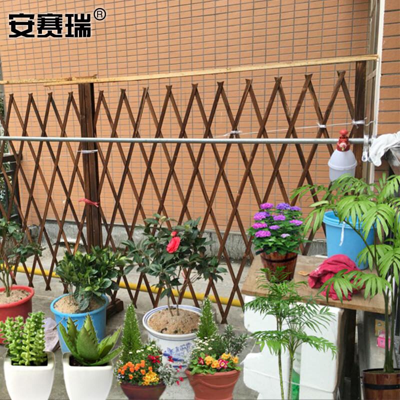安赛瑞 530140 碳化伸缩围栏 碳化防腐木伸缩栅 1.2m×2m按（套）销售