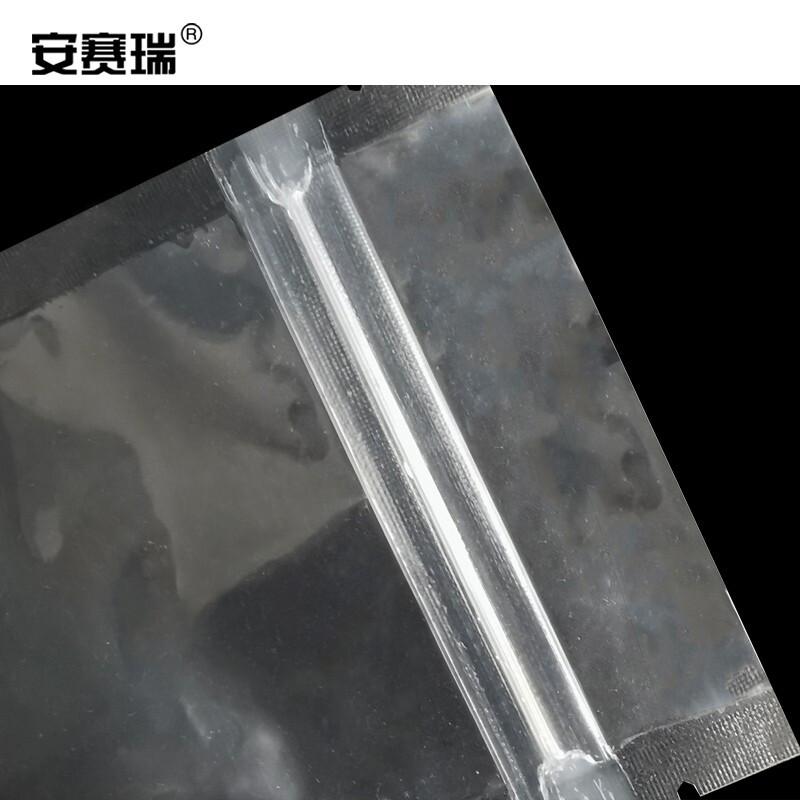 安赛瑞 601083 透明自立自封袋 14×20+3cm 白色透明 100个/包按（包）销售