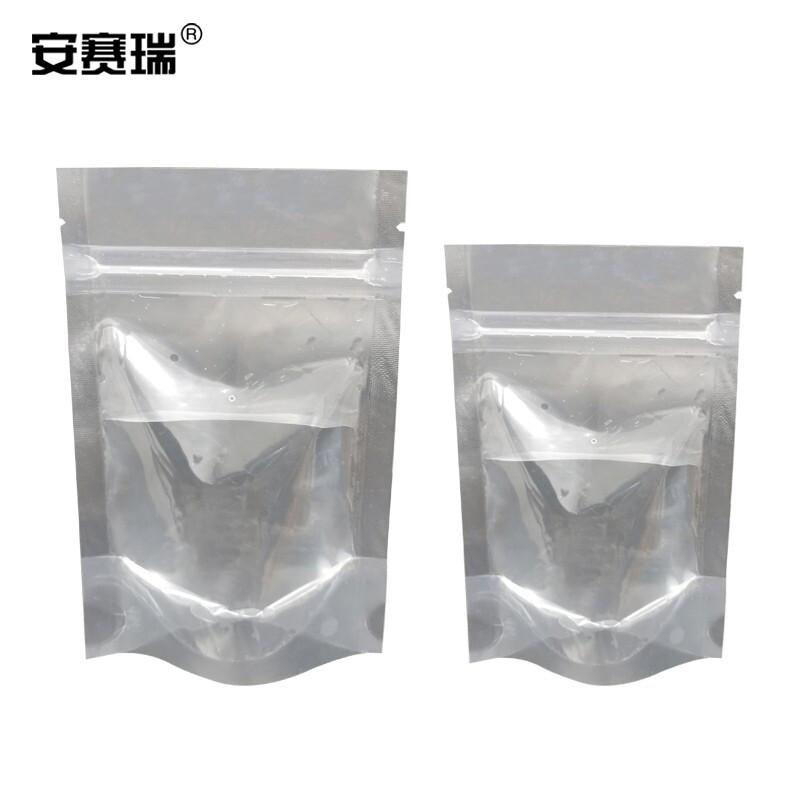 安赛瑞 601084 透明自立自封袋 16×26+4cm 白色透明 100个/包按（包）销售