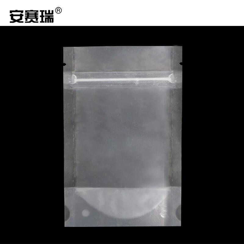 安赛瑞 601084 透明自立自封袋 16×26+4cm 白色透明 100个/包按（包）销售
