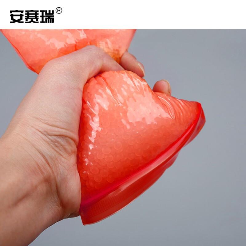 安赛瑞 601096 彩色自封袋 7×10cm 红色 100个/包按（包）销售