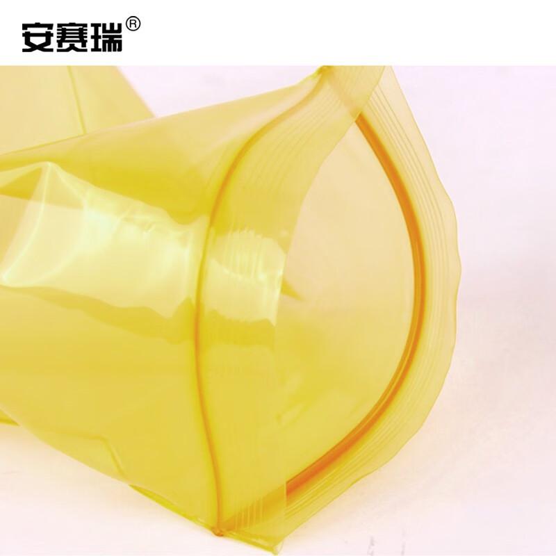 安赛瑞 601105 彩色自封袋 10×15cm 黄色 100个/包按（包）销售
