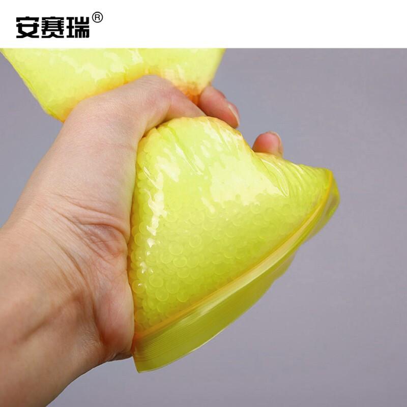 安赛瑞 601105 彩色自封袋 10×15cm 黄色 100个/包按（包）销售