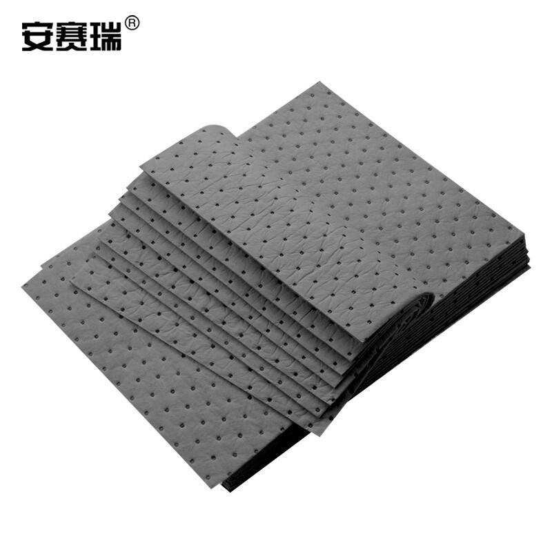 安赛瑞 7H00061 吸油棉 压点式片状 40×50×2mm 100片/箱 灰色按箱销售
