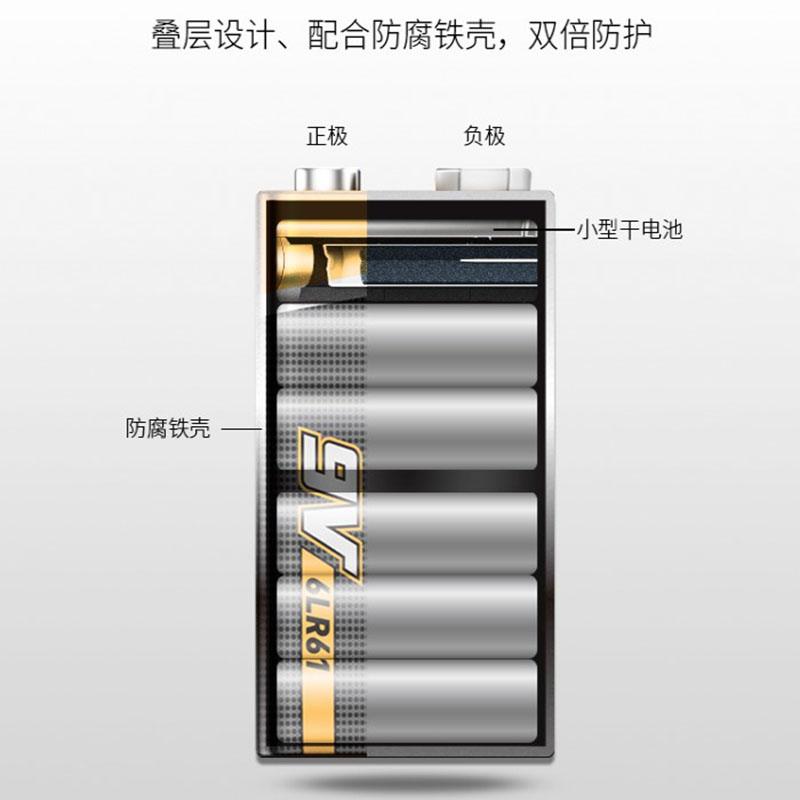 南孚 6LR61 9V 碱性干电池 1粒塑封 单节装按（个）销售