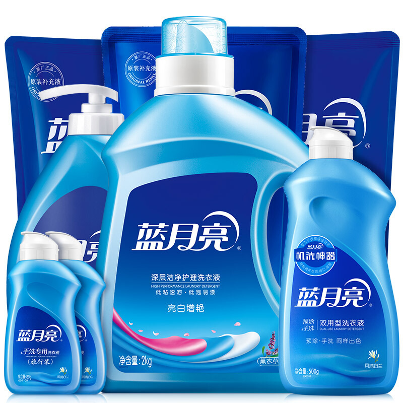 蓝月亮 80000937 10.32斤洗衣 2kg+500g×2+1kg+500g+500g+80g×2按(套)销售 蓝月亮 80000937 10.32斤洗衣 2kg+500g×2+1kg+500g+500g+80g×2按(套)销售