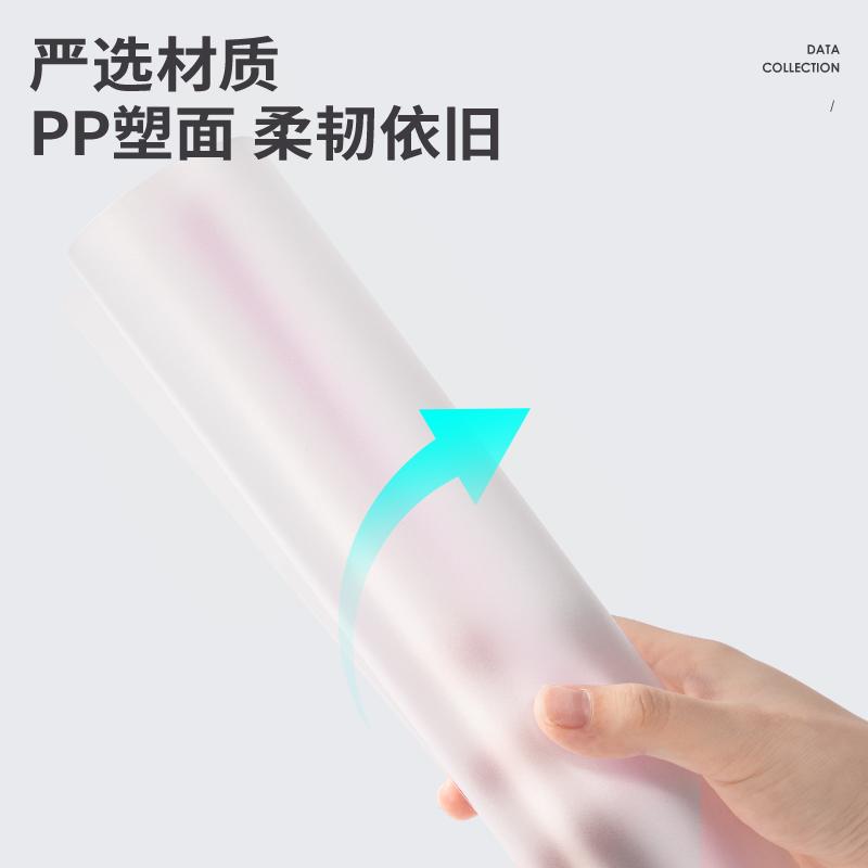 得力 63112 马卡龙混色10mm透明抽杆文件夹拉杆夹水滴杆 10只/包 A4按（包）销售
