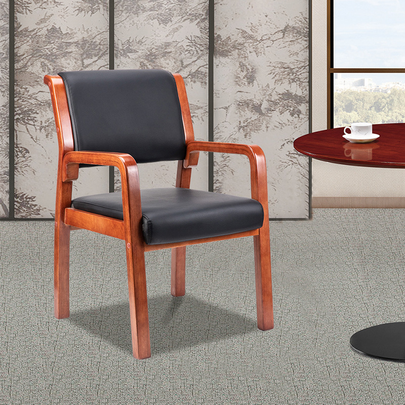 悦山 YSOC3DPB31ZP 会议椅员工电脑椅镂空款 黑牛皮 580*610*930mm按张销售