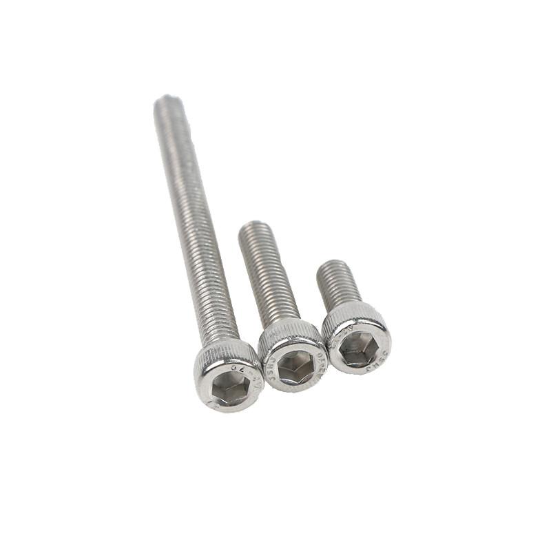 捷诺立（JNL） 55913 304不锈钢杯头内六角螺丝DIN912全牙螺栓 M12*55mm(5只)按（包）销售