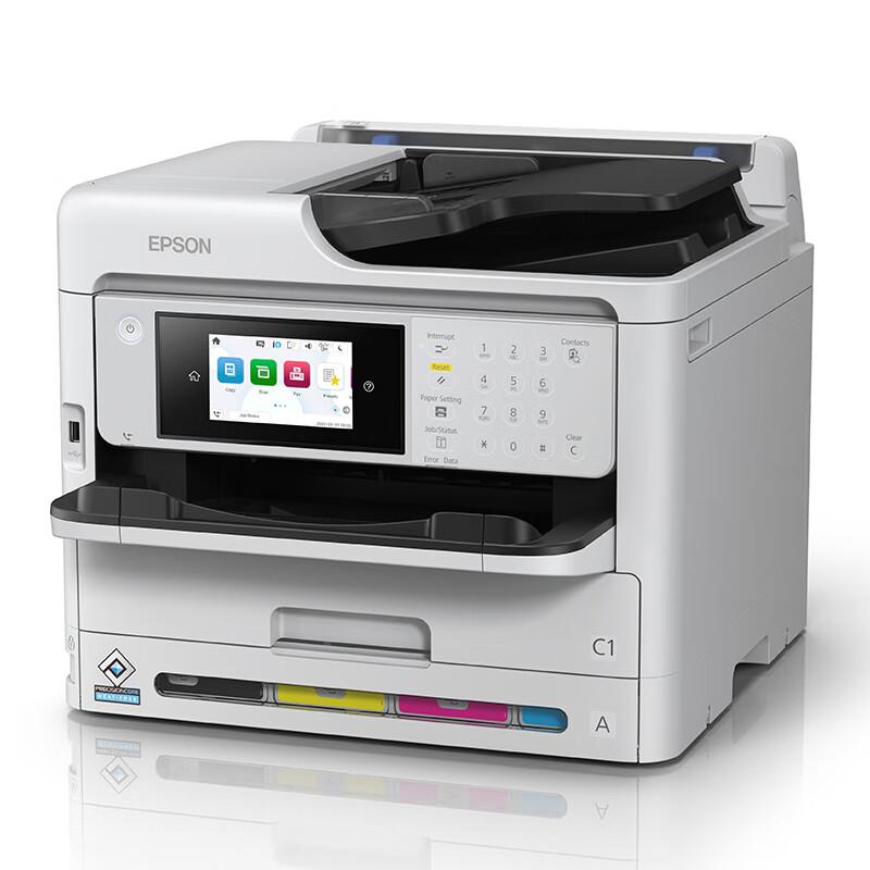 爱普生 WF-C5890a 彩色喷墨多功能一体机 A4 白色 打印、复印、扫描、传真、有线网络、无线网络按（台）销售