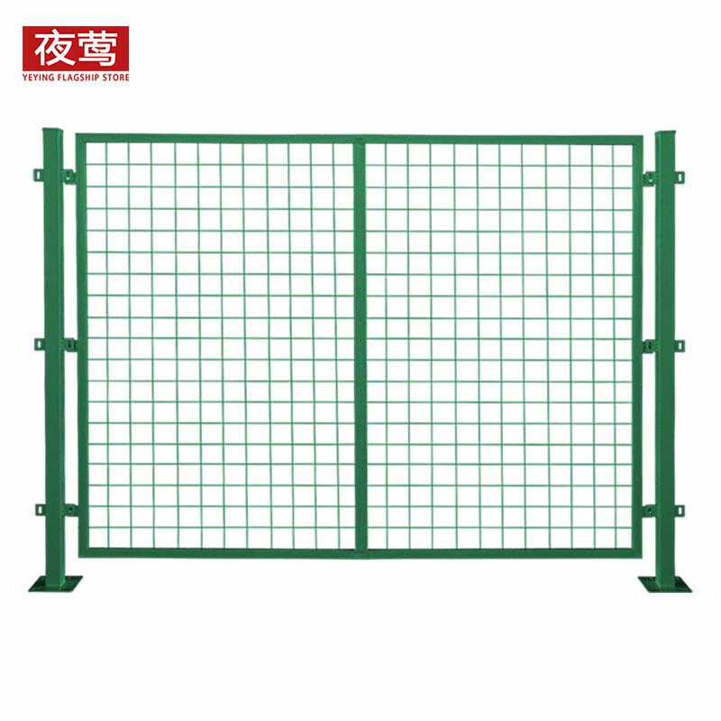夜莺 车间仓库隔离网 绿色1.5米高*2米宽/一张网一根柱按套销售
