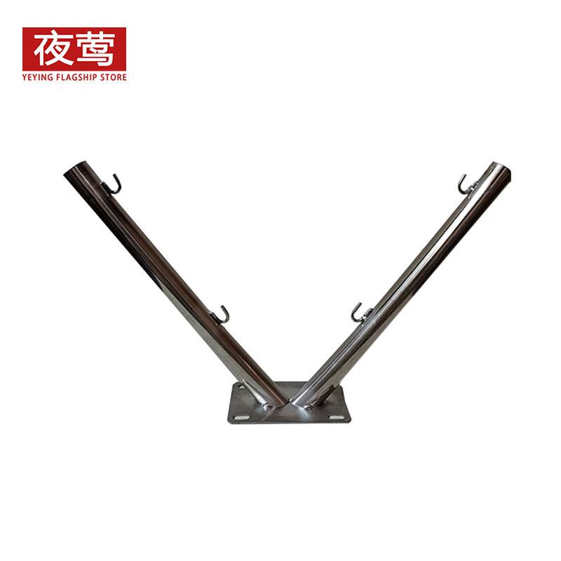 夜莺 滚笼刺丝刀片刺绳 304不锈钢V型支架 金属银色按个销售