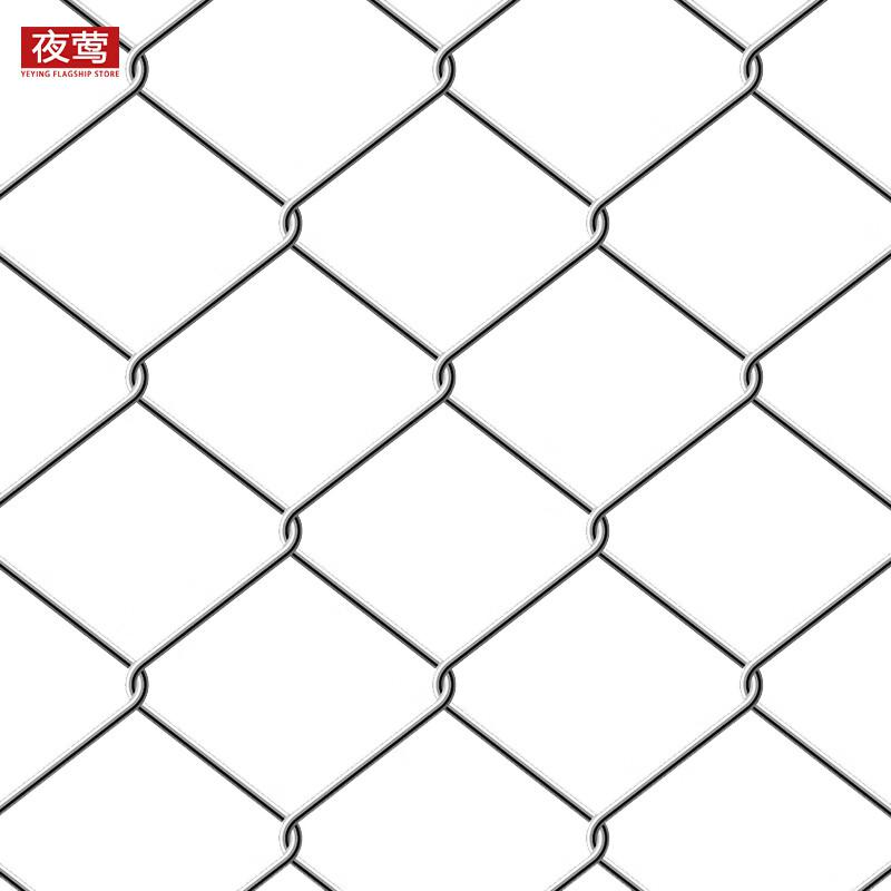 夜莺 热镀锌铁丝网勾花网 2.5MM粗7厘米孔1.8米高10米长 金属银色按卷销售