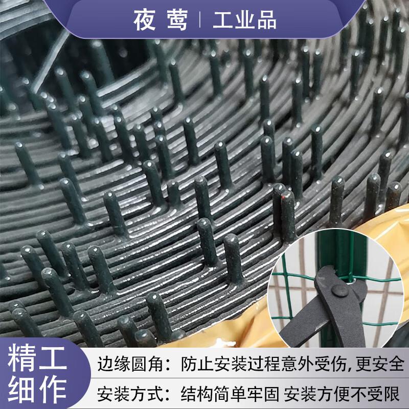 夜莺 硬塑铁丝网荷兰网 2.8MM粗1.8米高6CM孔30米56斤左右 墨绿色按卷销售