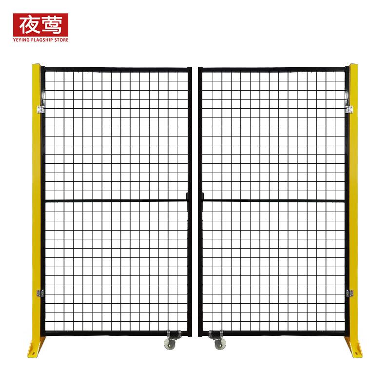 夜莺 中镶无缝车间隔离网 黑色双开门2米高2米宽按套销售