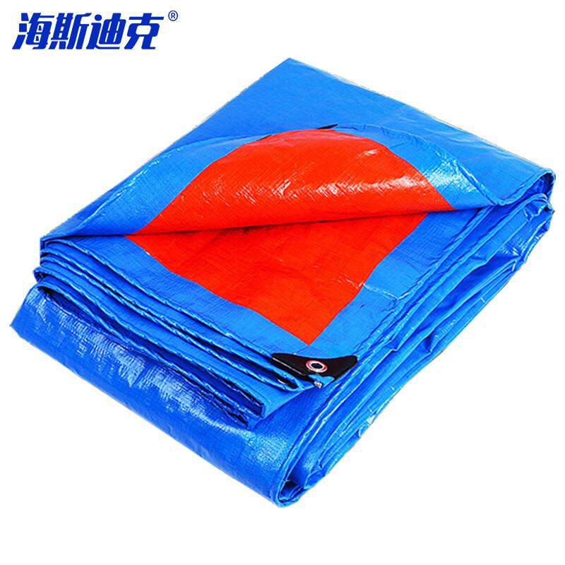 海斯迪克 HK-212 工业用加厚彩条布防雨布雨棚布帆布 PE防水雨篷布油布 8米*12米按张销售