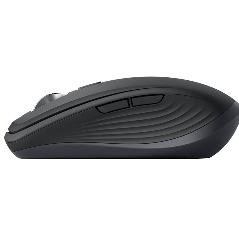 罗技 MX Anywhere 3S 静音鼠标 无线蓝牙双模鼠标 商务办公 便携鼠标 快充长续航 黑色按个销售