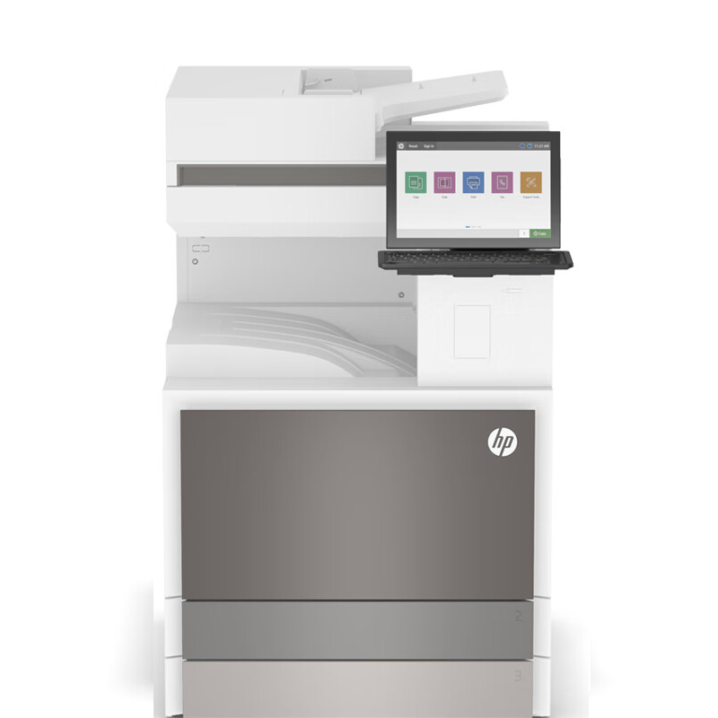 惠普 E73135z 黑白数码复合机 A3 白色 标配附加双纸盒底座+上门安装一年原厂上门服务按（台）销售