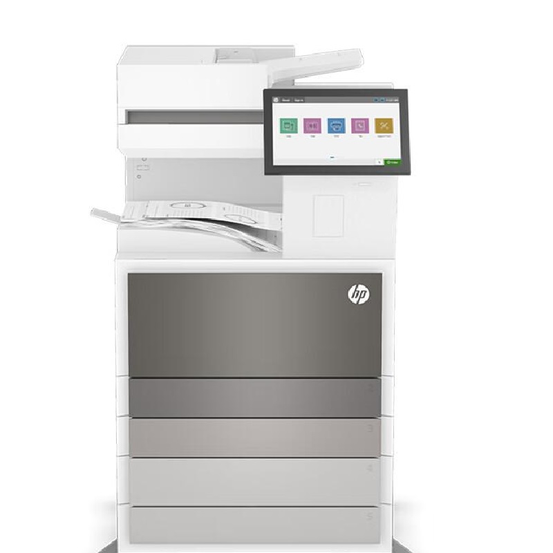 惠普 E73130dn 黑白数码复合机 A3 白色 标配附加双纸盒底座+上门安装一年原厂上门服务按（台）销售