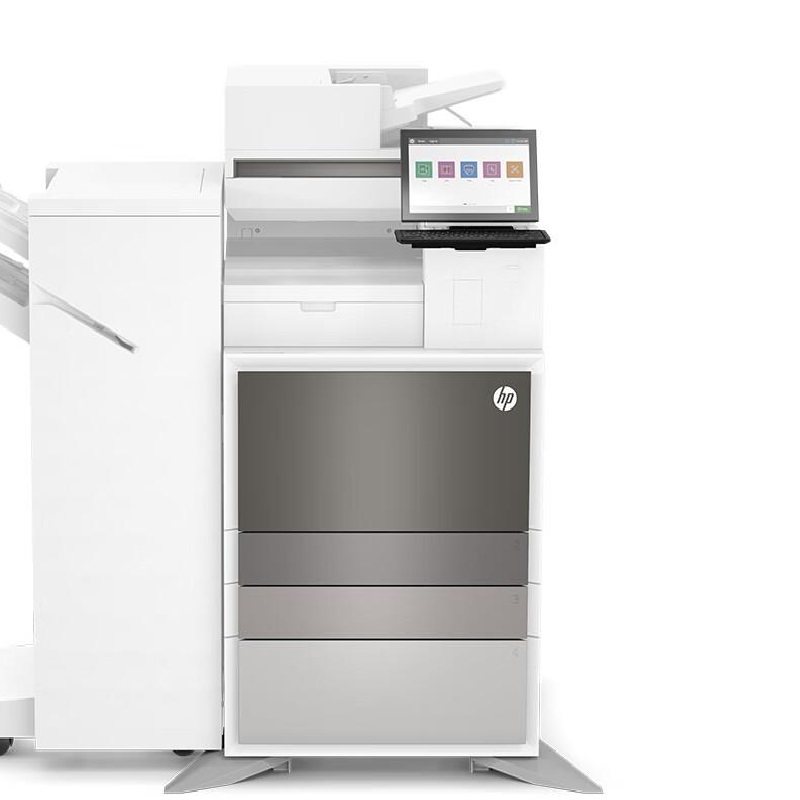 惠普 E82650z 黑白数码复合机 A3 白色 标配附加双纸盒底座+小册子装订+上门安装一年原厂上门服务按（台）销售