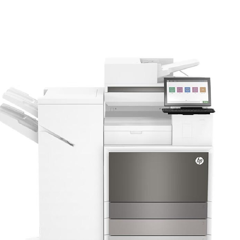 惠普 E82650z 黑白数码复合机 A3 白色 标配附加双纸盒底座+小册子装订+上门安装一年原厂上门服务按（台）销售