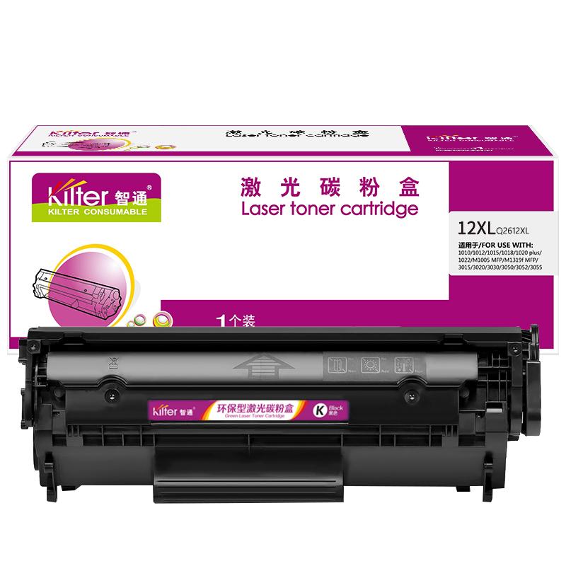 Kilter智通 12XL Q2612XL 硒鼓 3000页(A4,5%) 黑色 适用于惠普HP laserjet M1005 MFP 1010 1012 1015 1018 1020 1022按支销售