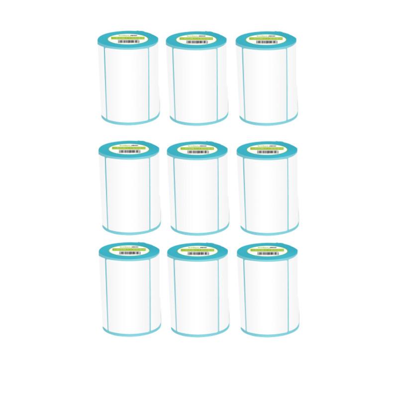 得印 117322 三防热敏标签打印纸 80mm*50mm 500枚张/卷 9卷/箱 白色  单排圆角 9卷装 字迹清晰不易褪色按（箱）销售